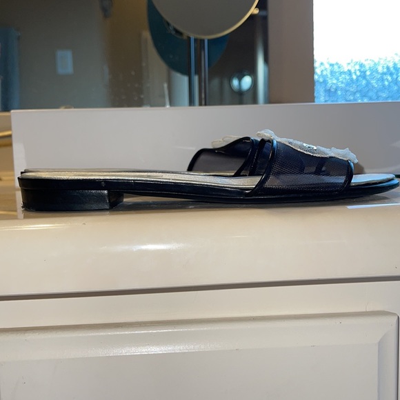 Chanel Camelia Slides Sandals 37 7  Super Nice! - Picture 3 of 6